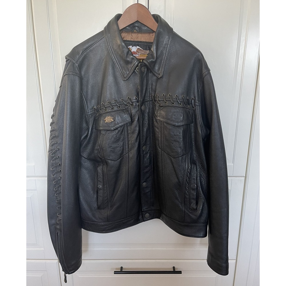 HARLEY DAVIDSON LEATHER JACKET SOUTHWESTERN XLG
